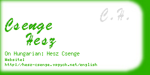 csenge hesz business card